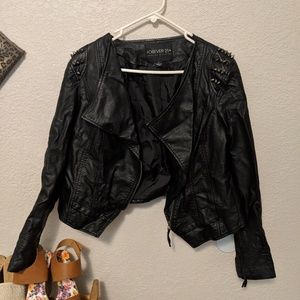 Forever 21 Leather Jacket Blazer